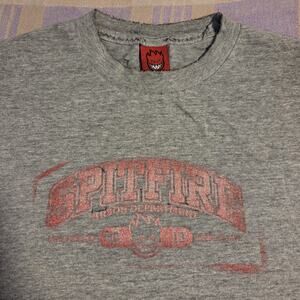 Vintage 90s Spitfire Skateboards Arson T Shirt Thrashed Faded Skate Distressed